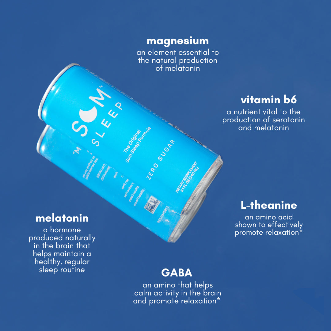 som sleep zero sugar ingredients magnesium, vitamin b6, l-theanine, gaba melatonin