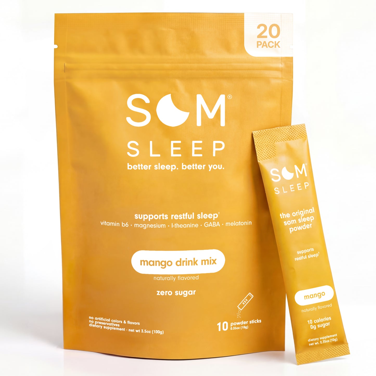 Som Sleep Powder Drink Mix · Mango