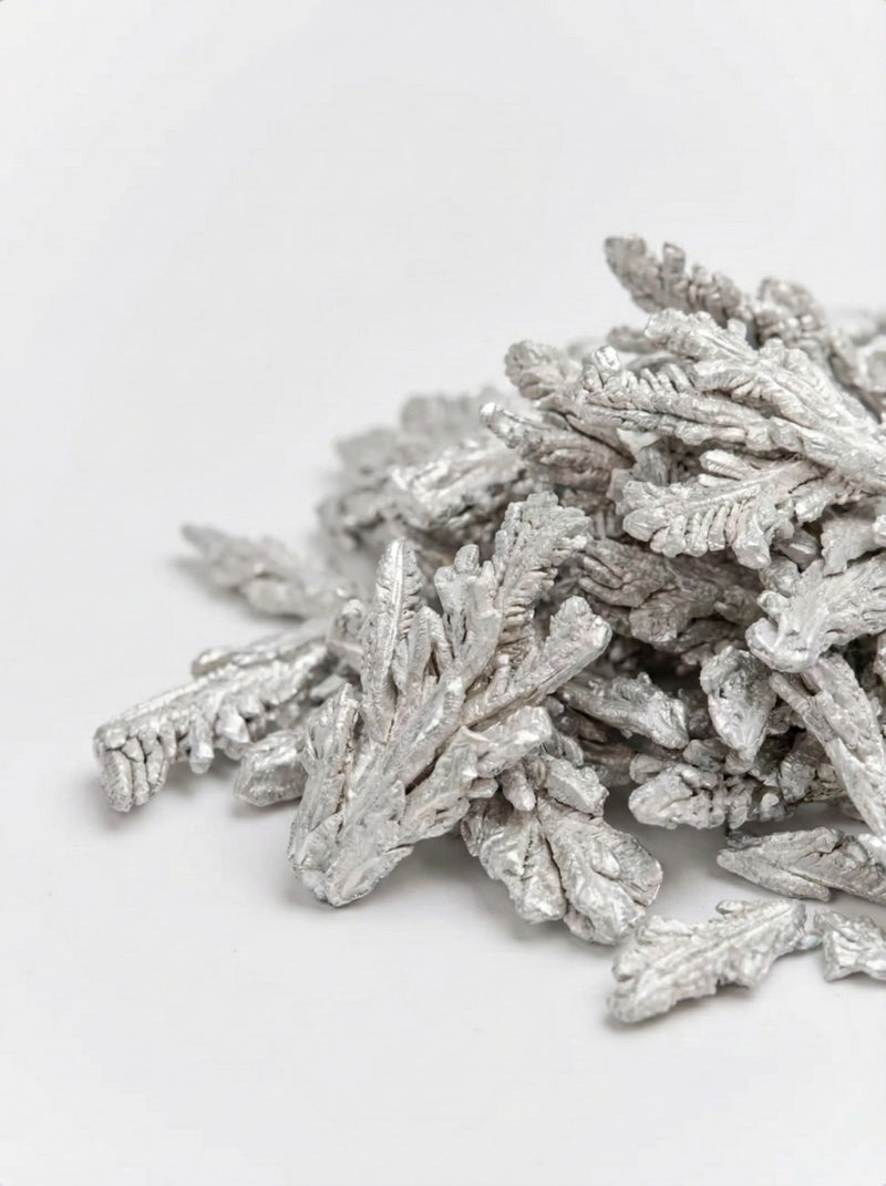 A macro close-up of a Magnesium Citrate crystal structure.