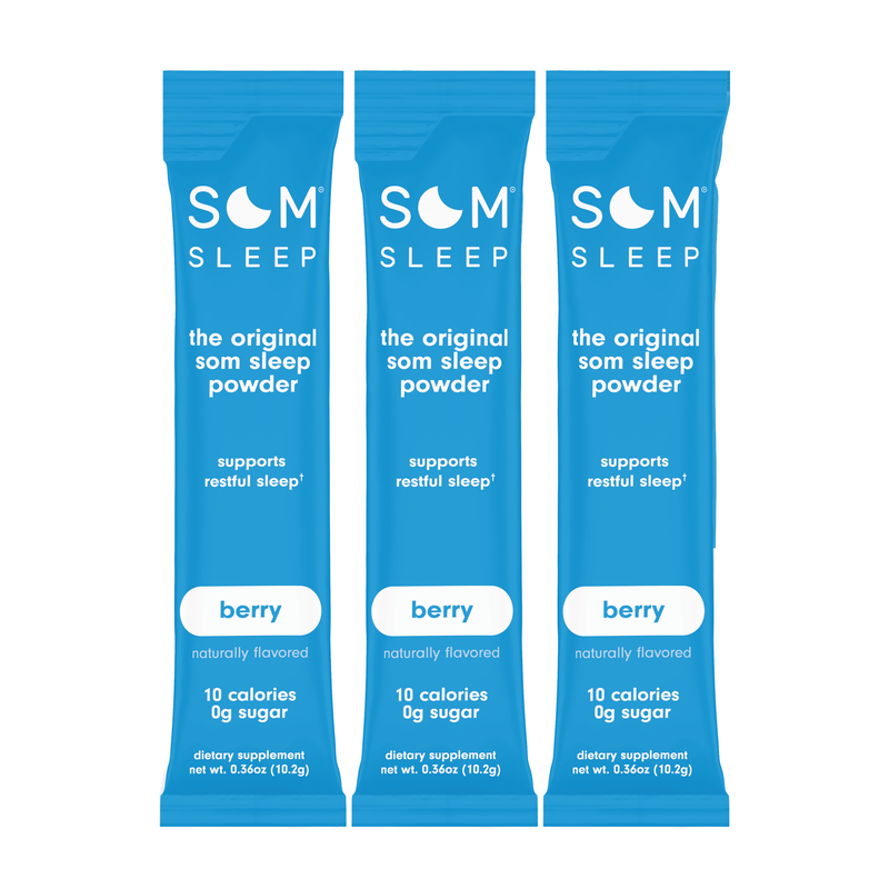 Som Sleep Blue Berry Powder Stick Packs