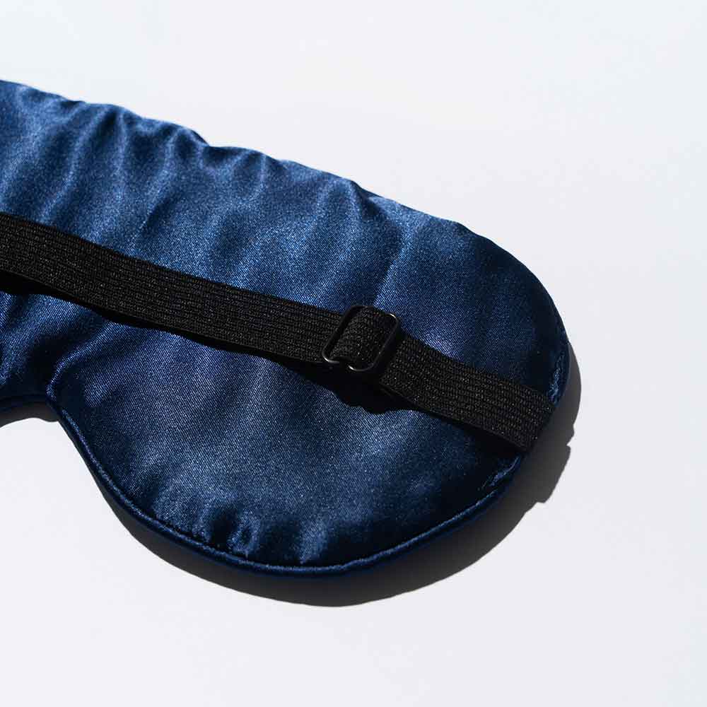 The Satin Silk Sleep Mask in Navy Blue - Limited Edition