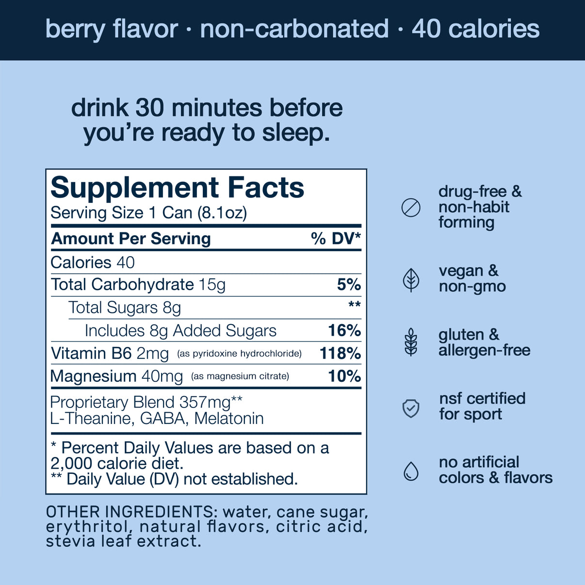 Som Sleep Original 24 Pack Functional Sleep Drink Som Sleep